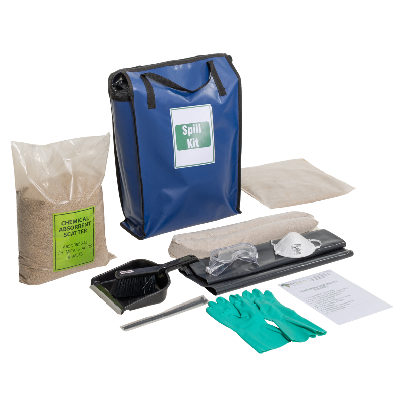 25L Chemical/Acid PVC Bag Spill Kit Safety Signs & Equipment